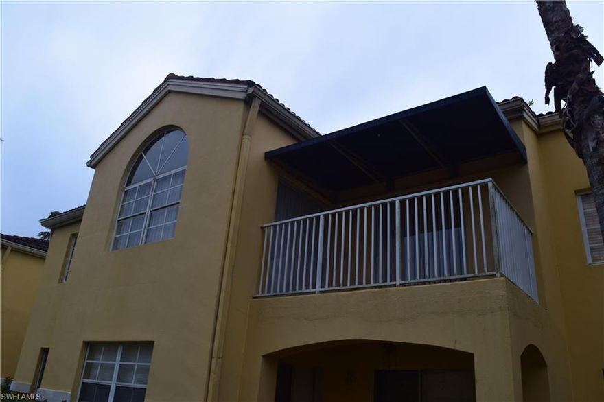 You'll love this luxurious 2 Bedroom 2 Bath Condo located on the 2nd Floor Unit with Cathedral Ceilings. Captivating view from balcony of the landscaped courtyard. There is a community pool, fitness center, Sauna and Clubhouse room with kitchen available to residents for community gatherings and private parties. This unit is a located a few blocks from shopping, dining and entertainment. It's just a few miles from I-75 and RSW Airport. Come see this charming Condominium with a split floor plan today!