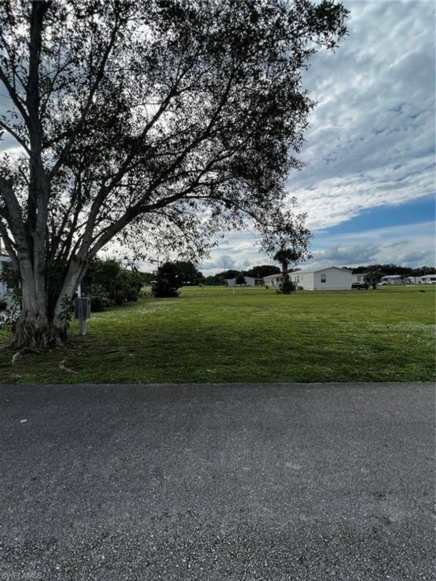 Discover Your Dream Retirement Spot! This beautiful vacant lot in a vibrant 55+ community is nestled along the serene banks of the Caloosahatchee River, offering the perfect blend of nature and neighborhood camaraderie.

If you cherish a sense of community, love fishing, or crave peaceful moments of reflection, this is the ideal place for you! Bring your mobile home and settle into this tranquil retreat with an incredibly low HOA!

You’ll enjoy a host of amenities, including a welcoming clubhouse, a refreshing pool, and convenient lawn care and trash pickup twice a week. Need extra storage? It’s available too! For boating enthusiasts, community docks are just a short stroll away.

This is more than just land—it’s a lifestyle. Don’t miss out on this exceptional opportunity to create the retirement haven you’ve always dreamed of. Act now and start living your best life today!