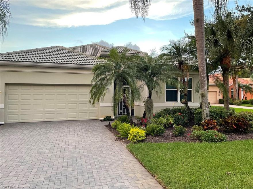 BEAUTIFUL LAKE view home on a cul-de-sac, in the outstanding community, of Cypress Woods Golf & Country Club.
Florida living and Paradise begin with this home and community. Gorgeous sunsets and lake view as you enjoy a fabulous pool and spa. Lanai also has summer kitchen. PGT Impact Windows were installed in 2018, so no storm concerns. Electric Roll down impact rated hurricane shutters were installed on lanai 2018. Maple wood cabinets in kitchen and bathrooms. Crown molding in every room of home. Lennox 4-ton AC; HVAC ductwork and grilles upgraded 2019. Epoxy coated garage floor. 
The Cypress Woods Community of residents, is outstanding! People are very friendly and eager to welcome new residents, into their “family”. There is a long list of amenities: Golf: 18 hole challenging golf course designed by Gordon Lewis, Fitness Center, Pickle Ball Courts, Tennis Courts, Bocce Ball, Main Community Pool where residents can enjoy lunch all year long and dinner during season, a very active Social Agenda, numerous Clubs: Book, Bridge, Cards, Mahjong and much more!
Impressive view, beautiful home, wonderful community, Paradise!