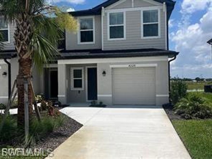 Come see this beautifully designed 3 bedroom, 2.5 bathroom townhome with stunning water views in the family friendly community of Crane's Landing. The moment you step inside, you’ll notice the bright, open layout and tile flooring throughout the first floor—perfect for easy cleaning (because life’s too short to vacuum carpet in Florida). The spacious living and dining areas flow seamlessly into a sleek, contemporary kitchen featuring granite countertops, stainless steel appliances, white shaker cabinets, and a large center island ideal for meal prep, entertaining, or pretending you’re on your favorite cooking show. Upstairs, you’ll find three generously sized bedrooms, including a comfortable primary suite with private bath. The additional full bathroom and convenient half bath downstairs make hosting guests simple and stress-free. The peaceful lake view from your living room lets you enjoy the gorgeous Florida sunsets without having to go outside during those hot summer months. Crane's Landing is loaded with amenities everyone can enjoy such as basketball, tennis, pickleball, a playground, and a pier you can even fish from. This townhome is ideally located close to shops, restaurants, 2 airports, downtown Fort Myers, and more. So schedule your private showing today before someone else claims your sunset view.