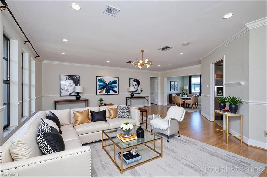 ADJUSTED PRICE FOR A BETTER VALUE and rooms virtually staged to help you see the potential—this Cape Coral home is ready to move. With 3 true bedrooms, 2 full baths, and a layout that gives you space to live, work, and grow, this home offers flexibility and function in one of the most convenient parts of the city. The open floor plan flows easily, and there's an additional bonus area perfect for a second living room, playroom, home office, or whatever your lifestyle calls for. The primary suite is oversized and offers serious potential. The attached bath has been upgraded with a brand-new walk-in shower featuring multiple shower heads, including a rainfall, bench seating, and customizable lighting to create a spa-like vibe. Dual sinks, a private water closet, and a bonus room currently used as closet space add even more possibilities—it could easily be transformed into the dressing room of your dreams. The secondary bedrooms each have their own walk-in closets—rare to find in this price range. Outside, the fully fenced backyard is great for pets, kids, or relaxing evenings under the stars. The oversized patio gives you room to entertain, grill, or just unwind. Two-car garage, solid bones, and tons of upside for anyone who wants to make a home their own without overpaying for someone else's taste. Whether you're a first-time buyer, investor, or looking for a place to grow into, this one deserves a look. Centrally located near shopping, dining, schools, and just a quick drive to Fort Myers. The price is right, the layout works, and the potential is clear