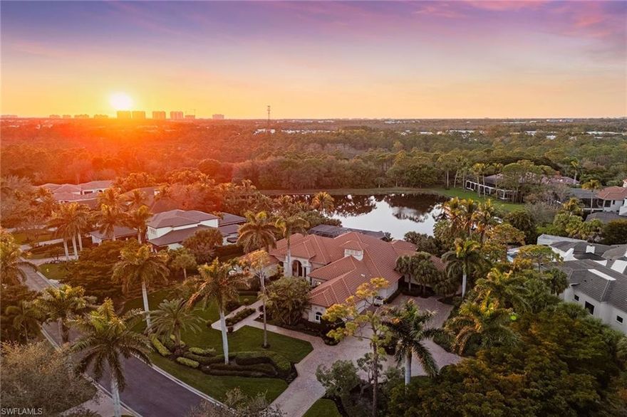 Nestled on a private homesite over 3/4 of an acre, this exceptional residence offers ultimate privacy and peace of mind, enhanced by a roof completed in 2018. Inside, state-of-the-art technology — including three touch panels, an iPad station, and 16 cameras — ensures your comfort and security. Enjoy the convenience of a private movie experience in your home theater, or convert this space into a FIFTH bedroom for extra guests. The stunning foyer is bathed in natural light through expansive glass walls, leading you into an open, airy living space. Zero-corner sliding doors offer seamless transitions between indoor and outdoor living, inviting you to the pool and outdoor entertaining area. The spacious kitchen, featuring a wet bar with an additional cooktop and wine cooler, is perfect for both casual dining and gourmet cooking. For the ultimate convenience, the three-car garage includes GarageTek flooring and an auto lift for a fourth car. With three generous guest suites, a home office with built-in desks, and a luxurious primary suite complete with a morning kitchen and ample closet space, this home is designed for those who appreciate both comfort and elegance. Imagine stepping onto the soft sands of the Gulf, with the tranquil waves lapping at your feet and the sky ablaze with a golden sunset. This is everyday life at Mediterra’s fully renovated, private Beach Club — reopening early summer! From the moment you arrive, your experience is effortless: valet parking, reserved lounge chairs, and umbrellas awaiting you, or set up on request for the ultimate beachside comfort. With 10,000 square feet of space, the Beach Club offers a variety of luxurious amenities, including indoor and alfresco dining, a full bar, a sparkling swimming pool, and changing rooms with lockers for your convenience. As the sun begins to set, indulge in a dinner while the vibrant colors of the horizon provide the perfect backdrop to your evening. Located within the exclusive, award-winning community of Mediterra, you’ll have access to a host of world-class amenities, including two Tom Fazio-designed golf courses offering unlimited afternoon play, pickleball, tennis, bocce, and so much more. Whether you’re enjoying a relaxing day at the Beach Club, playing a round of golf, or unwinding at home, nothing compares to the lifestyle Mediterra offers. Come, live the dream.