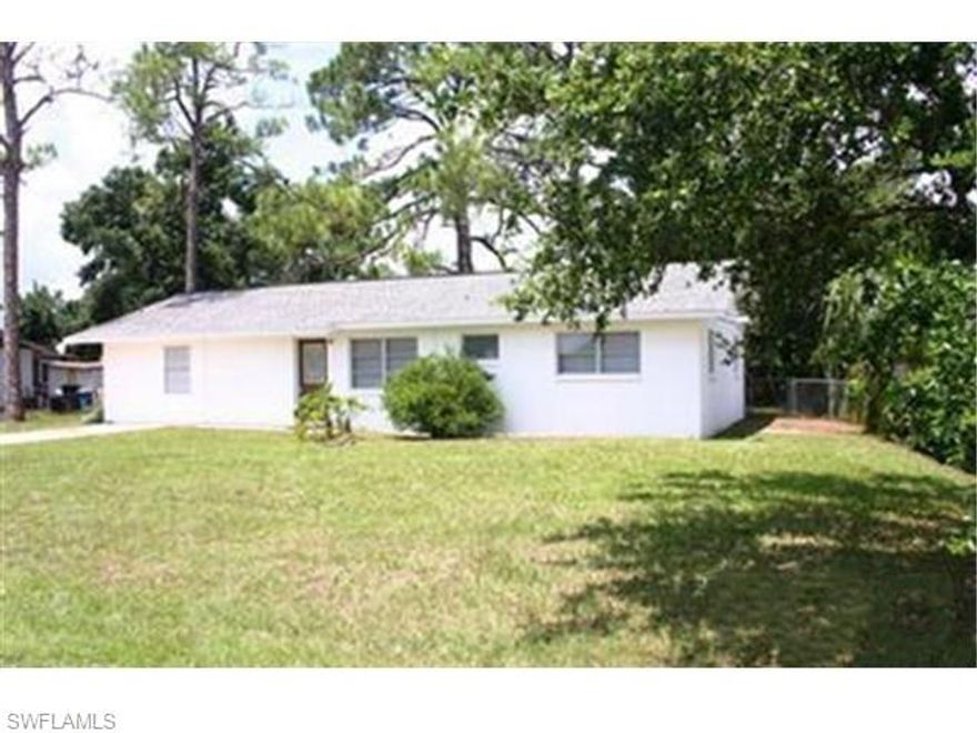 3 bedroom, 2 bath home convenientlly located in Fort Myers Shores. Fenced backyard nestled among shady pines. Extra storage shed, central utilities, and bonus room.