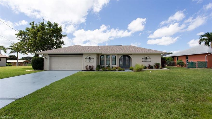 Welcome home to 216 SE 30th Terrace, where refined comfort meets the tranquility of waterfront living. Tucked along a picturesque gulf access canal, this beautifully maintained 3 bedroom, 2 bathroom home invites you to slow down, unwind, and truly enjoy the Florida lifestyle. Step outside to the expansive oversized lanai, where warm breezes drift off the water and golden sunlight dances across the surface of the canal. Whether you're savoring a quiet morning coffee as the sun rises or hosting intimate evenings under the soft glow of sunset skies, this space was designed for both relaxation and connection. Inside, the home offers a light-filled, welcoming layout with an easy flow between living spaces creating an atmosphere that feels both elevated and inviting. Each room is thoughtfully sized, offering comfort and flexibility, while large windows frame peaceful outdoor views and bring in natural light throughout the day. The gulf access location provides a true sense of escape, with the gentle rhythm of the water just steps from your door, perfect for boating, kayaking, paddle boarding, or simply enjoying the calm, coastal surroundings.
Here, every day feels like a retreat where luxury is subtle, comfort is effortless, and home is exactly where you want to be. New Washer,dryer,dishwasher,hot water heater, dishwasher,pool heater,Lanai screens, Newer rood and A/C