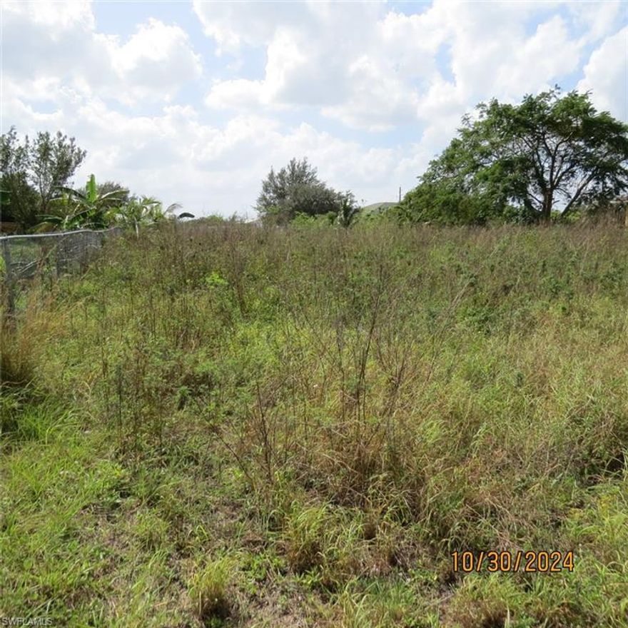 A beautiful vacant lot is located in a quite desirable Lehigh Acres and is ideal for your new home. Easy access to Lee Blvd/Colonial Blvd and it just a few minutes from Publix shopping center, I-75, RSW international airport,  and restaurant. Don't miss this opportunity to buy while prices are still affordable.