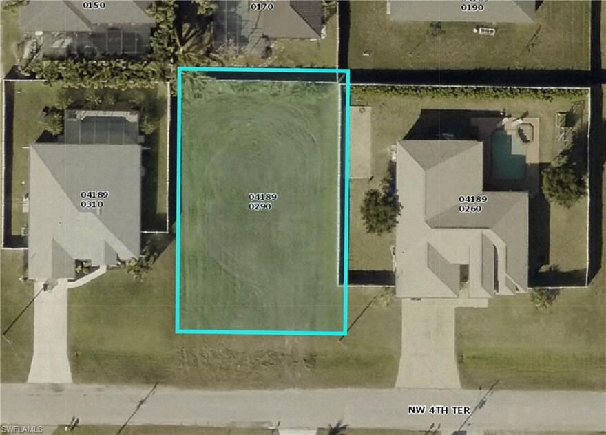 Excellent opportunity to own a vacant residential lot located at 3311 NW 4th Terrace, Cape Coral, FL in a growing Northwest Cape Coral neighborhood. This homesite offers a great setting to build your Florida dream home or secure land in an area with ongoing development and new construction.

Situated on a quiet street with easy access to major roadways, shopping, dining, schools, and everyday conveniences. Enjoy the flexibility to design and build at your own pace while benefiting from the continued growth and demand in Northwest Cape Coral.

Whether you’re a builder, investor, or future homeowner, this lot presents a solid opportunity in a market where vacant land continues to gain value. Build now or hold for future appreciation in this expanding Cape Coral location.