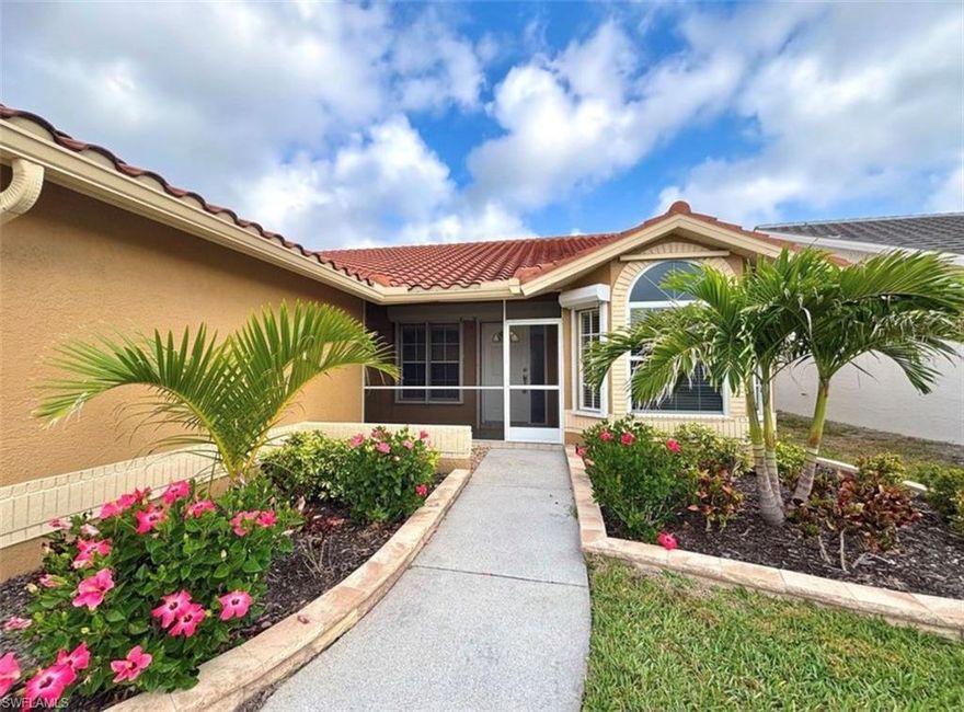 Available May 1, 2026 — if you love golf and the beach lifestyle, Kelly Greens Golf & Country Club is the perfect place to call home. This gated golf community offers an exceptional Southwest Florida lifestyle, featuring a clubhouse, community pool, on-site restaurant, tennis courts, and a fully equipped fitness center.

Ideally located just a short drive from the stunning beaches of Sanibel and Captiva, you’ll also enjoy convenient access to shopping, dining, and Southwest Florida International Airport.

This beautifully maintained home was completely remodeled in 2024 and offers 2 bedrooms plus a versatile den, perfect for a home office or guest space. The spacious living area is designed for both relaxation and entertaining, creating an inviting atmosphere. Large windows fill the home with natural light, enhancing its brightness and warm ambiance throughout. 
The clubhouse is a lively gathering place that offers a full-service dining room, a bar, and an outdoor patio, all overlooking the 18-hole championship golf course. Nearby, you can find fitness facilities, clay tennis courts, and meeting/activity rooms, which make it a welcoming center of the community.

There is always something to do at Kelly Greens. If you are not golfing, playing tennis, you can participate in the many events organized for members by the Club.
Kelly Greens is an Audubon Certified community. The Golf Course and its lakes present natural beauty for the enjoyment of all.

The centerpiece of Kelly Greens is a Par 72 championship golf course designed by architect Gordon Lewis. The Bermuda grass golf course offers a challenge to golfers at all skill levels. Eight sets of tees modify the course length, from 4,455 to 7,028 yards. Facilities also include a full practice range with over 20 grass hitting stations, an extensive short game practice area and a 9,000 square foot putting green, all maintained exactly like the golf course.

Come experience the perfect blend of comfort, convenience, and coastal living—your Southwest Florida retreat awaits!