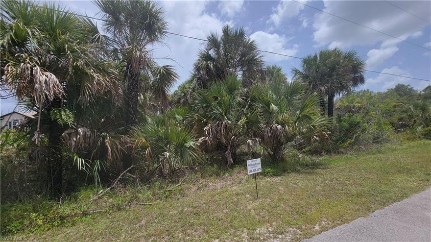 Vacant residential lot in Golden Gate Estates. Realize your own dreams from the very start.