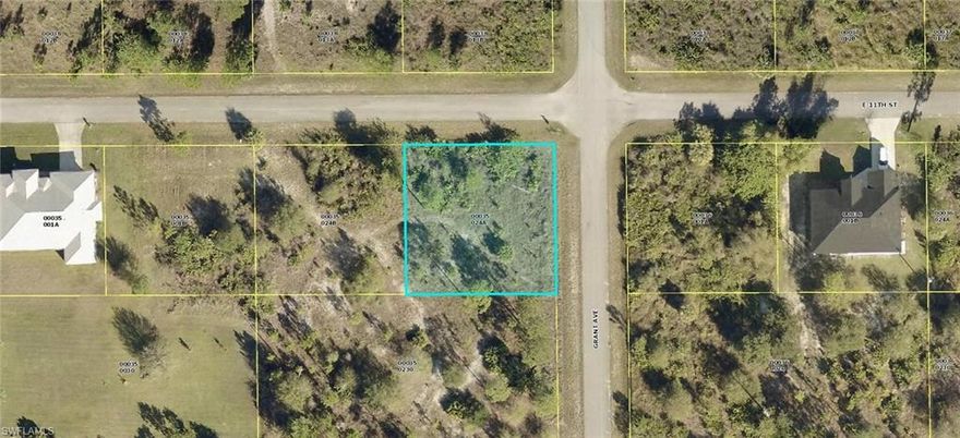 Great 1/4 acre lot in East Lehigh Acres where there is quite a bit of new construction. Far enough down 11th to avoid any cross traffic.