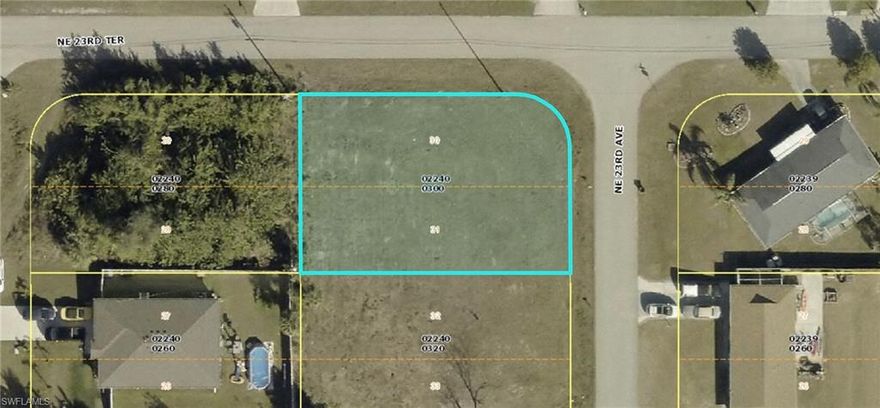 Fantastic Corner Lot in a Rapidly Growing Area of Cape Coral!
This spacious .24-acre corner lot offers the perfect opportunity to build your dream home or invest in one of Southwest Florida’s most desirable markets. Located in the thriving northeast Cape Coral area, this lot provides added privacy and flexibility with its corner location and convenient access to main roads, shopping, dining, schools, and parks. Surrounded by new construction and well-maintained homes, the area is experiencing steady growth, making this a smart investment for future value appreciation. Enjoy the peaceful residential setting while still being just a short drive to US-41, I-75, downtown Fort Myers, and SW Florida International Airport.
Whether you're looking to build now or hold for the future, this is a prime opportunity in a high-demand neighborhood with no HOA fees and no flood zone.