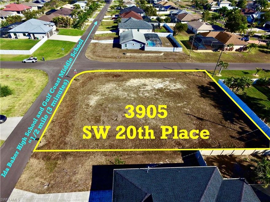 Oversized Corner Lot in Highly Desirable SW Cape Coral!

Opportunity awaits in one of Southwest Cape Coral’s most sought-after neighborhoods. This spacious corner homesite offers the perfect setting to build your custom dream home in a thriving and well-established area.

Ideally located just minutes from Cape Harbour and Tarpon Point Marina, you’ll enjoy convenient access to waterfront dining, boutique shopping, and vibrant local entertainment. Nearby public boat ramps and marinas make it easy to take advantage of Southwest Florida’s renowned boating and fishing lifestyle.

Travel is effortless with both Punta Gorda Airport (PGD) and Southwest Florida International Airport (RSW) within reach. Spend your free time exploring white-sand Gulf beaches, golf courses, nature preserves, and all the outdoor activities that make this area so desirable year-round.

This cleared lot is ready for your vision and features desirable eastern exposure — ideal for enjoying beautiful Florida sunrises from your future lanai. Whether you’re building now or securing land in a high-demand area for the future, this property offers flexibility and long-term potential.

Don’t miss your chance to own a piece of paradise in Southwest Cape Coral