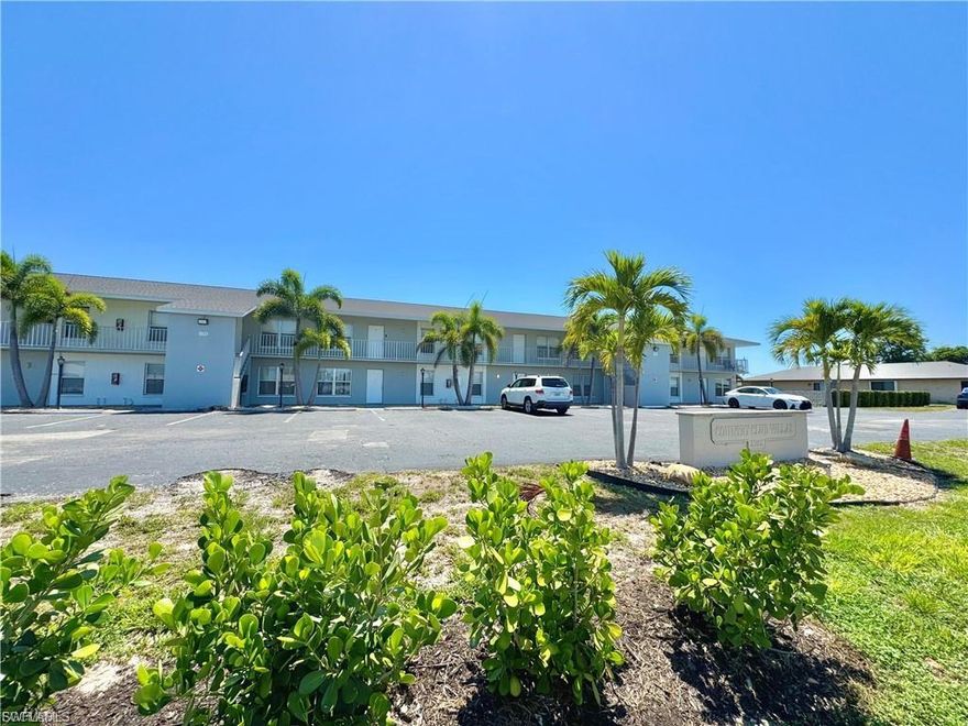 This well maintained complex features 12 spacious apartment homes in the heart of desirable SE Cape Coral! Even features a community pool! All units have been updated with new kitchens, new flooring, and paint. A screened rear lanai overlooks a privately secluded palm lined outdoor space with washer/dryer hookups. This unit is on the first floor and freshly painted!