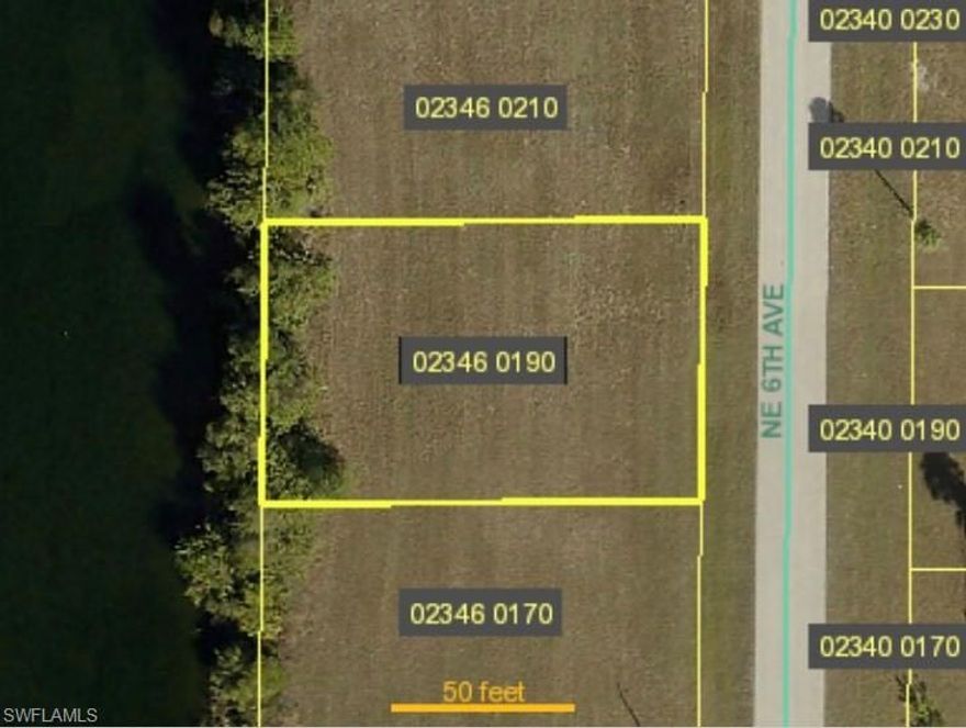 Beautiful freshwater western rear exposure lot on 120 foot wide canal. Buyer to assume all future assessments.