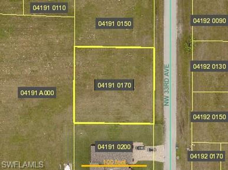 Beautiful triple lot in NW Cape Coral Florida. Come build your dream house.
