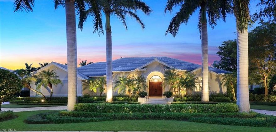 Upon arrival at 4535 Lighthouse Lane you will have a warm sense of “Welcome Home - It’s Better by The Bay”! This is an expanded and updated Estate Home in Windstar on Naples Bay. Daily living and entertaining were a major theme during the redesign and creation of this home. The home is truly unique and charming, designed to maximize its golf course location, oversized lot, views, mature landscaping and its many indoor and outdoor living areas' special attributes. It feels cozy while having over 7,000 total square feet of space, including 3,652 under A/C, and a remarkable 2,715 of outdoor living space.

This home is made for entertaining and everyday living. Enjoy soaring ceilings, an open floor plan, a coastal modern feel, and indoor and outdoor living areas that magically flow together. The Great Room is the center of the home, with kitchen, dining, and family room opening to the outdoor patios, pool, spa, and fire pit areas. This is ideal for large and small gatherings. On the north end of the home is the primary suite which also opens to the pool and great views. It has a large sitting area, huge closet complex, and an intimate spa-like bathroom. The office off the living room has a custom-built floor- to-ceiling desk and cabinetry. On the south end of the home is the visitor/guest quarters, anchored by a second primary “Cottage” suite with a custom wooden ceiling, sitting area, dressing area, and a spectacular bath. The suite has a private entrance to the outdoor fountain patio. Two additional bedrooms and a bath adjoin the cottage creating a private 'Naples’ experience for relatives or friends.

This home has a bounty of special features - custom floor-to-ceiling cabinets throughout, custom closets, designer appliances, home audio system, a unique tranquility fountain and patio overlooking the golf course, built-in gas fire pit, professional landscaping and outdoor lighting, circular driveway with abundant guest parking, new pool and spa (2014), custom-designed lanai screen and deck (2014), 1000 gallon propane tank, generator, new roof and exterior paint (2021), and an oversized garage with new epoxy floor and ceiling loft storage.

In the downtown Bayshore Arts District area, “It’s Better by The Bay”. As a Windstar resident take advantage of the Keewaydin Queen’s nautical adventures (Sunset Cruises, Special Events and Private Charters) and enjoy the private beach club at Keewaydin Island. For additional “It’s Better by The Bay” experiences, you can join The Southpointe Yacht Club or The Windstar Club. With this property a Golf Membership at the Windstar Club is negotiable, allowing the buyer to bypass the extensive waiting list and become a member on the day of closing (contingent on the Club’s application process). “Welcome Home - It’s Better by The Bay!”