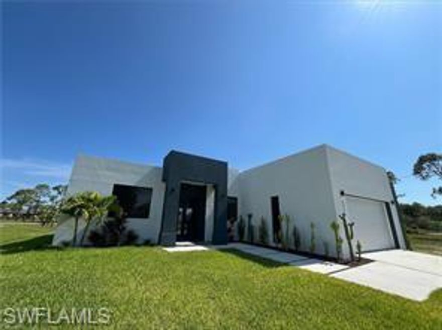 Brand-new single-family home in a highly desired Cape Coral location. This 3 bedroom plus Den 2 full  bath . Thoughtfully designed with modern finishes and an open layout, the home is conveniently located near shopping, dining, and everyday essentials. A perfect blend of new construction, comfort, and prime location. Read confidential remarks for showings. Pets accepted with a non refundable fee.