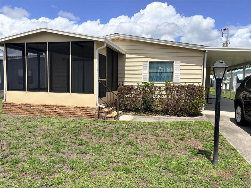 2BR/2BA manufactured home in the sought-after Lake Arrowhead 55+ community, where you own the land. Features include indoor laundry, newer roof, cathedral ceilings and newer carport. Home needs updating and is priced accordingly, offering a great opportunity to personalize. Lake Arrowhead is NOT in a flood zone and has a low monthly maintenance fee. Enjoy an active lifestyle with community dinners, parties, dances, games, aqua size, card groups, relaxing by the pool, fishing in the lake, or simply socializing with friendly neighbors. Easy Florida living at its best!