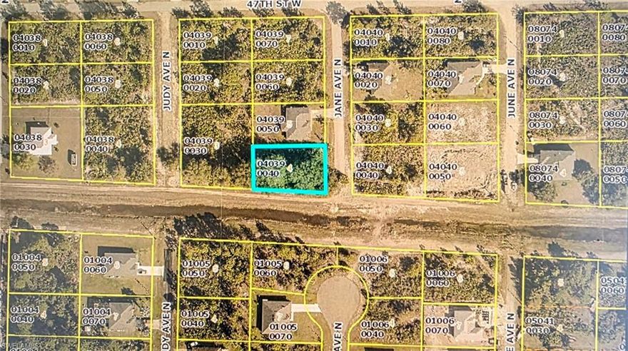 Great deal. Vacant residential lot at end of street along side a canal. Build your new home here. Lot with access to Sunshine Blvd and Lee Blvd. This area is in high demand, with new construction all around.