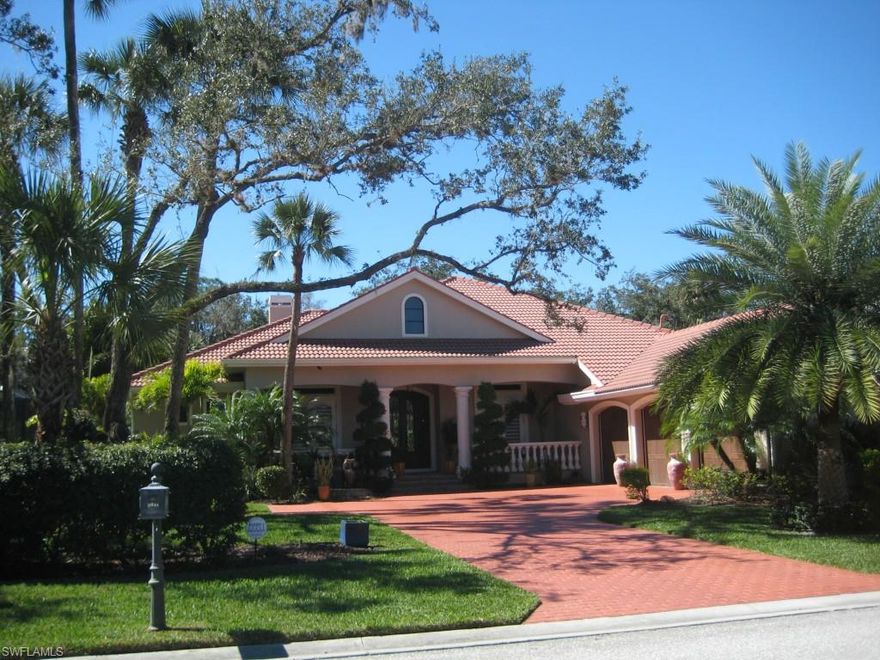 Impeccable quality and design combined with an outstanding price make this one of the best buys in Verandah!  The house has been recently renovated with first-class features to make it appear brand new.  Built by Daniel Wayne Homes, this home has 3 bedrooms, den, 3 full baths and a powder room.  Among its numerous upgrades and features are Caesarstone quartz counters in the kitchen, stainless steel Thermador range, oven, hood and refrigerator, undermount lighting in the kitchen, Asko washer and dryer, and hardwood floors in the bedrooms, including the two en suite guest rooms.  Exterior features include pool, spa and water feature, outdoor landscape lighting and impact glass.  Verandah has something for everyone, including 2 championship 18-hole golf courses, 5 Har-Tru tennis courts, 9 miles of walking and biking trails, brand new resort style pool and recently renovated fitness center, as well as kayaks on the Orange River.  This is paradise!  Don't miss your opportunity to own a piece of it.