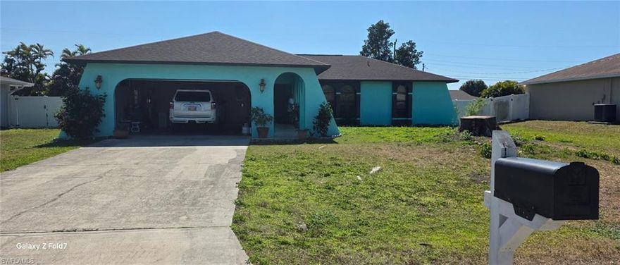 Welcome to this well-maintained and move-in-ready home located in the highly desirable Southeast area of Cape Coral. Offering over 1,400 square feet of comfortable living space, this 3-bedroom, 2-bathroom residence combines modern updates with an unbeatable location.
The home features a new roof (2022) and a brand-new air conditioning and air conducts, providing peace of mind and energy efficiency for years to come. Inside, you'll find a spacious and inviting layout, including a large kitchen with new appliances, perfect for cooking, entertaining, and gathering with family and friends.
The open living areas are filled with natural light, creating a warm and welcoming atmosphere throughout the home. The generously sized bedrooms and well-appointed bathrooms offer comfort and functionality for any lifestyle.
Situated in the heart of SE Cape Coral, this property boasts an exceptional location just minutes from restaurants, shopping centers, hospitals, schools, and everyday conveniences. Everything you need is within a short distance, making this home ideal for both families and seasonal residents.
Don’t miss this opportunity to own a beautifully updated home in one of Cape Coral’s most convenient and sought-after areas. Seller motivated, bring your offer.