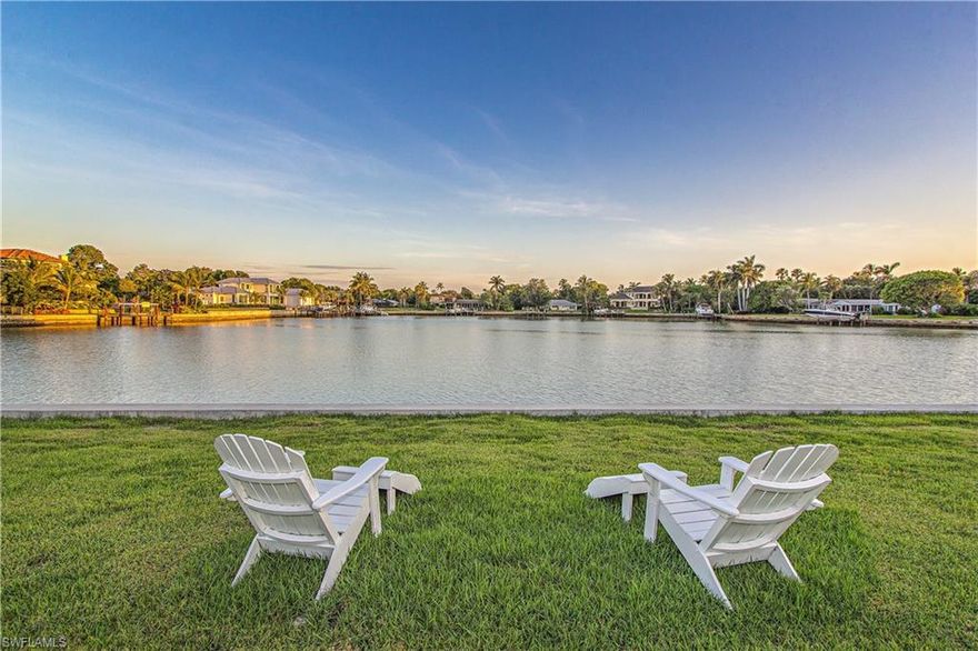 L.1896 - Fabulous Waterfront lot in the highly deseriable Moorings! Rarely available Southern Exposure lot with an open wide water view of Hurricane Harbor. Located on a quiet street surrounded with beautiful homes. This .41 Acre rectangular lot boasts just under 100’ of waterfront. The seawall was replaced in 2015. Build your own Waterfront Masterpiece in this very special location in Naples. Ride your bike to The Moorings Beach Club and dine at nearby world-class restaurants. Buy on the water and never look back!