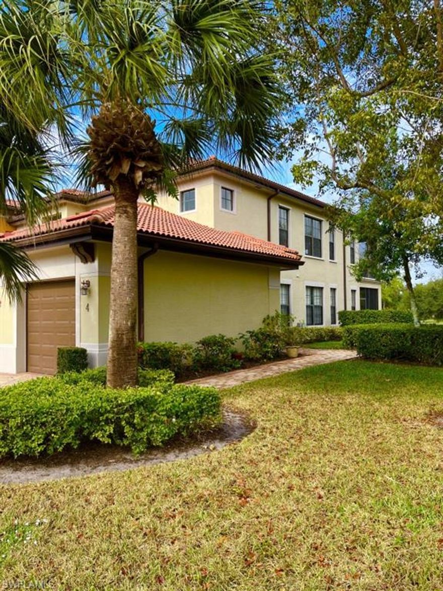 Gorgeously remodeled second floor 1,877 sf 3bedrums and 2bath end unit with breathtaking lake and peaceful preserve viewing for sale.
Recent updates include completely redesigned open concept kitchen and living areas (European style) with natural stone counters, stainless steel appliances, custom built-in breakfast nook benches, light fixtures and home movie connection spot. New wood pattern ceramic flooring throughout. 
The community, Bella Vita, is a lovely and quiet place with a nice pool, spa, and fitness room.
Centrally located with plenty of shopping, dining, and entertainment nearby.
Beautiful Naples beaches within 12min drive. Low HOA fees. Best value in Naples!