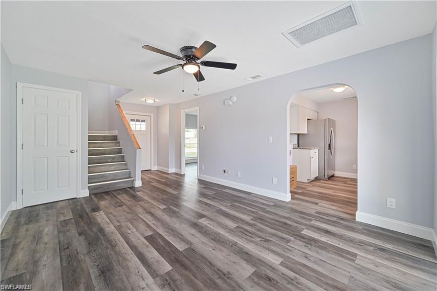 Fully renovated 2-bedroom, 2-bath townhome located in the highly desirable area of San Carlos Park, offering nearly 1,000 square feet of well-designed living space. This move-in-ready residence is ideal for first-time buyers or investors seeking a prime location with strong rental potential.
Enjoy convenient access to key destinations including Southwest Florida International Airport, Florida Gulf Coast University, and Gulf Coast Town Center, along with shopping, dining, and major roadways just minutes away.
A great opportunity in a high-demand area—schedule your showing today.