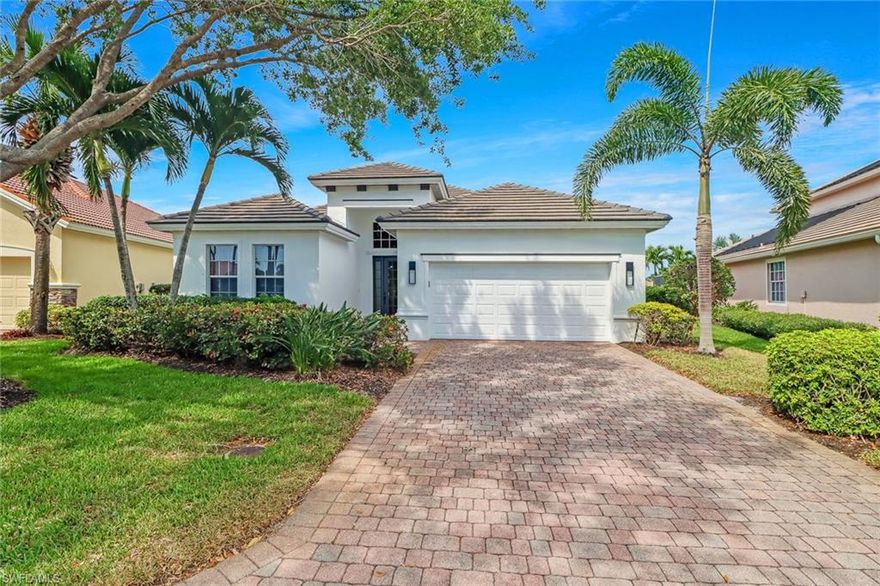 Looking for immediate golf? Skip the waitlist with this beautiful turnkey home that lives like a 3 bedroom. Amazing golf course & lake views await from your extended recently re-screened lanai. The northwest rear exposure offers sun on the pool all day while providing a great covered area with shade for maximum outdoor enjoyment. This home is one of the only in palmira to offer great water views from the front as well. Newer roof ,Trane ac unit, upgraded water heater and several interior updates that are sure to please. Palmira Golf & Country club is loaded with all of the desired ammenties such as gym, tennis, bocce ball, pickleball, lap pool & and a beautiful resort style pool.