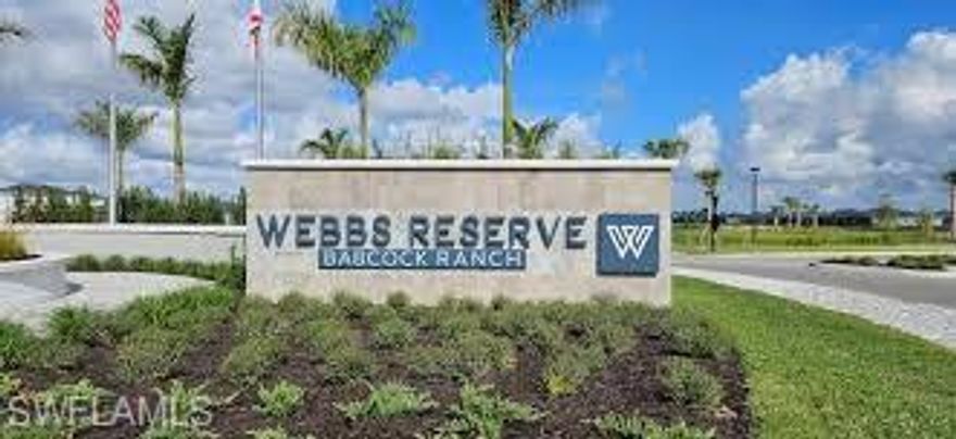 Welcome to this beautifully designed 2 Bed, 2 Bath model Furnished condo in the highly desirable Webb’s Reserve community of Babcock Ranch, America’s first solar-powered town. This bright and modern residence features an open-concept layout filled with natural light, a contemporary kitchen with quartz countertops, stainless steel appliances, and a spacious breakfast bar, along with a comfortable living area that opens to a private screened balcony with serene preserve or water views. The primary suite includes an en-suite bathroom and generous closet space, while the guest bedroom provides flexibility for visitors, work, or relaxation.

Parking is convenient with an assigned covered carport space exclusive to the unit, along with plenty of guest parking throughout the community.

Residents of Webb’s Reserve enjoy exceptional resort-style amenities, including a championship golf course, resort pool and satellite pools, state-of-the-art fitness center, tennis and pickleball courts, bocce, walking trails, and the newly built clubhouse offering dining and social activities. Babcock Ranch’s vibrant town center—featuring restaurants, Publix, Starbucks, shopping, and year-round community events—is just minutes away.

Proximity to Airports & Beaches:-
This condo offers easy access to major travel and leisure destinations. Punta Gorda Airport (PGD) is approximately 25–30 minutes away, while Southwest Florida International Airport (RSW) is about 35–40 minutes. The stunning Gulf Coast beaches—Fort Myers Beach, Sanibel Island, and Boca Grande—are within 45–60 minutes, making it simple to enjoy the best of Southwest Florida’s shoreline and outdoor lifestyle.