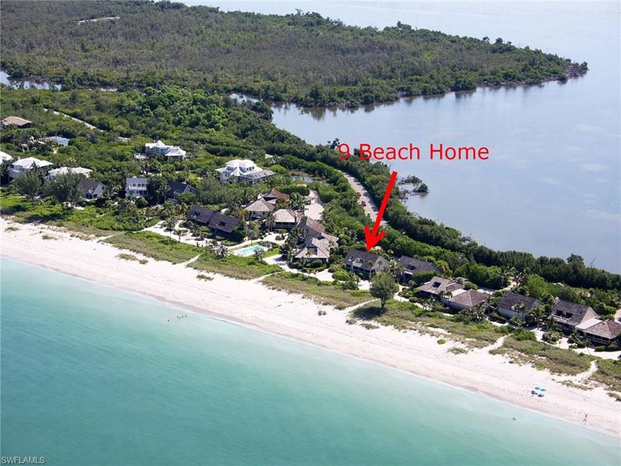 A home ideally placed on the waterfront to take advantage of the private beach frontage with a backyard oasis of water, sand and a canopy of palm trees which is a perfect complement to the surrounding environment. Magnificent two-story Beach House overflows with regal appointments and is majestically situated directly on the Gulf of Mexico. The home features open-floor plan with an interior best described as barefoot elegance. This unique 4 bedroom + LOFT + built in office area, 3.5 bath includes his & her bath off the master suite boasts panoramic views from screened lanai and view balcony. Expansive closets, sumptuous bathrooms including hand crafted tile. Upper master commanding sophistication with en-suite bath, a functional loft-study off the upper sundeck, upper breezeway, window wrapped living & dining with custom window coverings.The ambiance in this home is incredible!