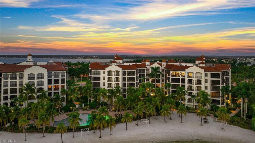 INCREDIBLE VALUE! Live the dream in Miromar Lakes with this beautiful, turnkey lake front condo. This elegant 3-bedroom condo in the Mirasol neighborhood of Miromar Lakes offers luxurious living with updated features and high-end finishes. Upon entering the condo, you are greeted by an open and airy living space, enhanced by large windows that fill the interior with natural light. The eat-in kitchen is a chef's dream, boasting stainless steel appliances, beautiful cabinetry that provides ample storage, and a large pantry. The breakfast bar serves as a focal point, offering additional seating and a casual dining option. The three bedrooms are generously sized, each providing a serene retreat. The primary suite is particularly impressive, featuring large windows and a sliding glass door that offers views of the surrounding greenery or lake. The primary bathroom has been completely updated with modern finishes, including a double vanity with quartz countertops, a spacious shower with frameless glass doors, and a luxurious soaking tub. Elegant tile work, contemporary lighting, and high-end fixtures complete the look, creating a spa-like atmosphere. The additional bathrooms have also been fully renovated, featuring similar high-end materials and design elements, ensuring that every space in the home reflects quality and attention to detail. The condo also includes private balconies and a lanai, where you can enjoy the tranquil views of Miromar Lakes, whether it be the shimmering lake or lush landscaping. This outdoor space is perfect for morning coffee or evening relaxation. This 3-bedroom condo in Mirasol at Miromar Lakes comes with the added luxury of a private boat dock, enhancing the waterfront lifestyle that the community is known for. Just located just outside your condo, is easy and direct access to Miromar’s 700-acre freshwater lake, ideal for boating, fishing, and water sports. Living in Mirasol at Miromar Lakes means enjoying resort-style amenities, including a championship golf course, a luxurious beach club, tennis courts, and miles of private beaches. The community also offers a fitness center, spa, and multiple dining options, ensuring that every day feels like a vacation. This condo is a perfect blend of modern luxury and comfort, ideal for those looking to enjoy the best of Florida living in one of the most sought-after communities.