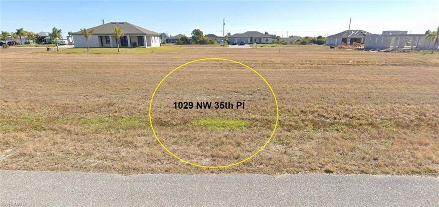 BEST VALUE! BEST PRICE on any lot in this area! This prime residential building site is cleared and ready to build your Florida Dream home! Ideally located in a QUIET upscale neighborhood of newer waterfront homes. Quick access to all the amenities of the Pine Island Corridor -- shopping, restaurants, and entertainment. Buy now while prices are still low. Build now or hold for future appreciation --either way, YOU WIN! No assessments due.