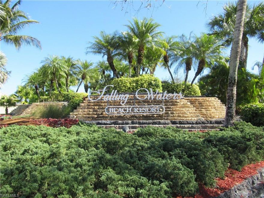 This condo has a great location in the back of the complex and offers a nice view of the lake and fountain.  Enjoy the Falling Waters Club House and Lazy River Pool.  Falling Waters is close to shopping, restaurants and all Naples has to offer.