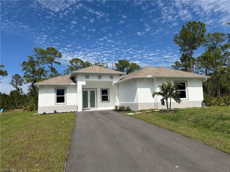 Welcome to this brand-new, beautifully designed property, just completed a week ago, ready for you to call home. The main house offers a spacious, light-filled layout with three generously sized bedrooms and two pristine bathrooms, ideal for comfortable living and entertaining. Elegant tile flooring flows throughout, creating a seamless blend of style and ease of maintenance. An added gem to this property is a versatile 1-bedroom, 1-bathroom apartment, perfect for a family room, guest suite, in-law suite, or even as an income-producing rental. Step outside to discover the charming outdoor kitchen, perfect for hosting gatherings or enjoying tranquil evenings on your 1.14-acre lot. With easy access to the rear of the property, there’s abundant space for you to design your dream pool, storage area, or custom garage. This property captures the best modern, flexible living with room to grow. Don’t miss your chance to own this stunning home!