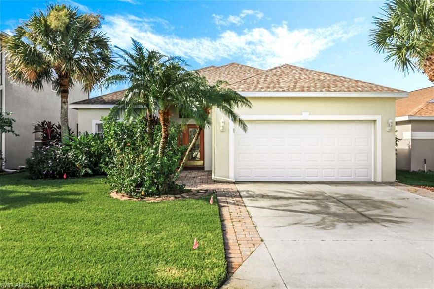 Don’t miss this GREAT OPPORTUNITY to own a 2nd Home in Florida.
This home has 3 Bedrooms, 2 Bathrooms, and a Pool with a safety fence for your Grandchildren. It is immaculately maintained, turnkey, and decorated with much love. It has Tiles in the Living Area, and Carpet in the Bedrooms. A Large Kitchen with a Breakfast nook, 42-inch wood Cabinets, Stainless Steel Appliances, and Granite countertops. The Bathrooms also have Granite countertops.  This home is move-in-ready. If you want, it also comes with a Property Manager that has been in place for the last 13 years, So, it is worry-free for you. This home is perfect for anyone who wants to leave the cold and snow behind.
You can enjoy your Screened Lanai, watch the sunset in your pool, grill for the whole family, or be outside with a good book on a lounge chair. STOP DREAMING THIS CAN BE FOR REAL!
It’s located in the gated community Gladiolus Preserve and is close to Shopping, Dining, Lakes Park, Sanibel, and Fort Myers Beach. The HOA is only $340/quarterly. So, make your dream come true. You deserve the Florida lifestyle. Call today for a private showing. new Roof in 2022, new water heater in 2023, new Garage door in 2024, new pool pumpe.  NO FLOOD BY IAN OR BY HELENE