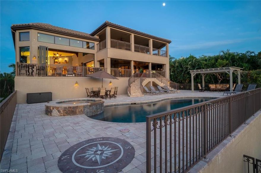 H.13901 - Chateaux Sur Mer - "Castle by the Sea" Exceptional new construction luxury home in the ideal beachfront setting. Oversized lot measures 130 feet of prime beach frontage which allows the home to offer direct Gulf of Mexico views and sunset vistas from almost every room. Premier construction qualities and craftsmanship are evident throughout. Designed with family and entertaining in mind, this luxury home boasts five bedroom suites, outdoor kitchen/fireplace, full wet bar, elevator, elevated pool with hot tub all overlooking the most private stretch of beach Sanibel has to offer.