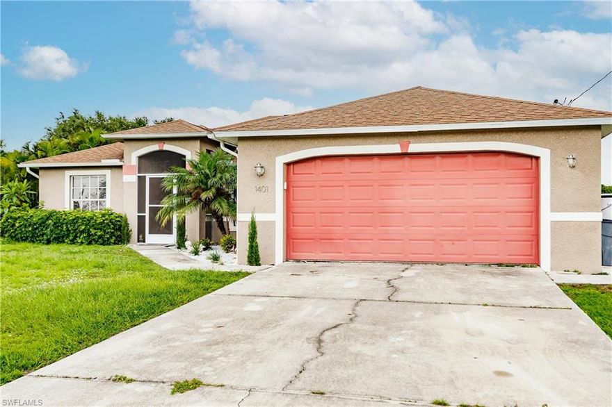 This immaculate home in the NW Cape Coral offers your Rest and Recovery in SWFL. Come enjoy your afternoon by the custom built pool and pool enclosure, or have friends over in your outdoor bar, this home is made for entertainment ! This home was recently painted exterior and interior and has High end laminate flooring in all common areas.  This Modern Master bath was remodeled with high end finishes to make you feel like you are visiting a resort! Master Bedroom has French doors that lead you to your private oasis, enjoy the pool and come straight into your room. You will enjoy this 3 Bedroom 2 Bath home that was built in 2005, nestled within close proximity to Sun splash Family Water Park, Sams, Walmart, Gas stations and Matlacha. Great family home that is designed for your Florida Entertainment Needs.
