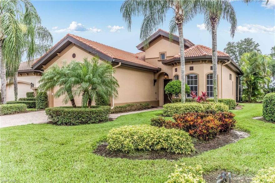 MOTIVATED SELLERS!! LOVELY POOL HOME IN SAVONA AT GRANDEZZA! Move-In Condition - Meticulous Owners Have Always Maintained & Serviced ALL Household Systems! You Will Feel It When You Walk in - Everything is Spotless and Fresh!! Open Floor Plan features 3 Bdrms, 2 Bas, Great Room with a wide open view of the pool, well manicured lawn & landscaping! Builder Touches & Owner Upgrades include: Arched Entryways, Niches for Displaying Art/Treasures, Custom Trim Work, Chair Rails, Crown Molding in ALL Rooms, Transom Windows To Enhance Natural Lighting, Custom Wood Plantation Shutters on All Windows! ALL Bedrooms boast Hardwood Floors & Ceiling Fans, Closet clothes rods & wood shelving! Ceramic Tile in Main Living & Wet Areas, Bronze Fixtures & much more! Kitchen features stainless steel appliances, toffee colored wood cabinets & granite counter-tops! Interior Painted 2019! Garage Painted 2020! Hot Water Heater 2019! Manual Hurricane Shutters & Accordian Shutters for the Lanai - well protected home! Electric Hook-up for Whole House Generator (2018)! Rectangular Heated Pool (New Heater 2017)! Beautiful & Spacious Backyard with Shade Trees! Privacy & Serenity! Disinfected After Every Showing!