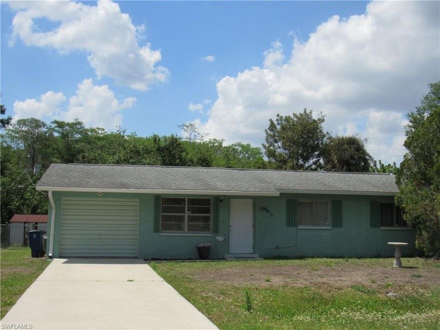 Welcome to your new dream home in Fort Myers! This charming single-family home boasts 3 bedrooms, 1 bathroom, and is located in a non-flood zone on a peaceful cul de sac. The convenient location of this property is unbeatable, with easy access to Interstate 75 and just a short 10-minute drive to downtown Fort Myers. Imagine waking up in the morning and enjoying a cup of coffee on your front porch, surrounded by lush greenery and the sounds of nature. The spacious interior of the home offers plenty of room for your family to spread out and relax, with a cozy living room, a functional kitchen, and comfortable bedrooms. Whether you're looking to host a barbecue in the backyard or simply unwind after a long day at work, this home has everything you need to live your best life. Don't miss out on this incredible opportunity to own a piece of paradise in Fort Myers - schedule a showing today and make this house your forever home!