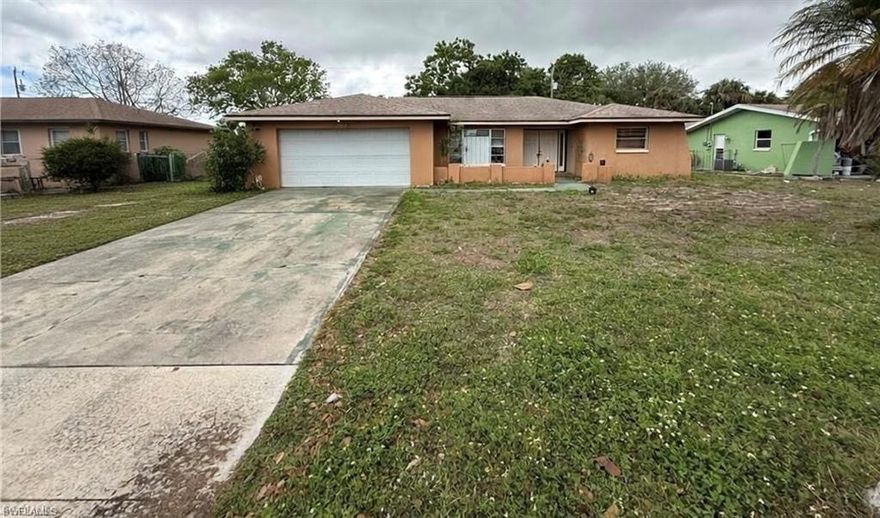 OPPORTUNITY KNOCKS IN SE CAPE CORAL! This ranch-style home at 3918 Palm Tree Blvd offers a rare blend of size, location, and potential in highly sought-after Southeast Cape Coral (33904). Situated on a 0.23-acre lot, the Property Highlights are: Living Space is 1,790 Sq. Ft. under air (2,505 total building area)
Configuration is 3 Bedrooms / 2 Bathrooms / 2-Car Attached Garage
Key Features:Split bedroom floor plan for maximum privacy, large fenced-in backyard offers plenty of room for a future pool or gardening. Tile flooring throughout the main living areas. Essential Updates:A/C and Water Heater replaced approximately 5 years ago. New roof installed in 2010. Premier Southeast Cape Coral location that is just a short drive to the revamped downtown district's restaurants and nightlife. This location is commuter friendly which has easy access to the Midpoint Bridge for quick trips into Fort Myers. This property is perfect for investors or homeowners looking to build instant equity in a "buyer's market" environment. This solid concrete block ranch sits on a sprawling lot and is ready for your personal touch. With "good bones" and major systems like the A/C and water heater updated within the last five years, this property is a prime candidate for a cosmetic refresh. Update the kitchen and baths to create your dream home or a high-performing rental. Assessments are paid, and the home is located in a non-gated community with no HOA fees. Don't miss out on this chance to secure a property in the heart of the Cape!