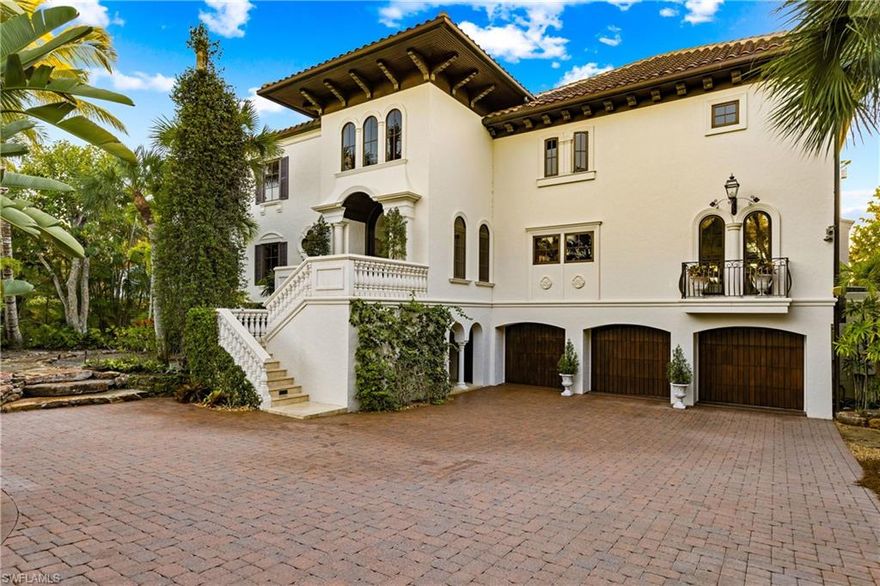 Rare opportunity to own a custom crafted beach front home on West Gulf Drive close to the cul-de-sac. Casual elegance abounds in this 6-bedroom, 6-bathroom home with breathtaking gulf views. Georgia pine and stone flooring throughout all living areas. The chef's kitchen with double islands features Dacor appliances, an abundance of cabinetry, granite and wood countertops open to spacious family room with built ins, wet bar, formal dining room, French doors open to covered lanai and grilling station. Also on the main level are 3 guest bedrooms, 2 gulf front, and 3 bathrooms. A custom crafted staircase spans all three levels. The top living level boasts a generous owner’s suite with his and her bathrooms and closets, sitting area with fireplace and sun deck with big gulf views. This floor also has 2 or 3 guest bedrooms-one with sitting room and a beach front office with custom built ins. Additional features-elevator, tennis/pickleball court, saltwater pool, generator, fully furnished!