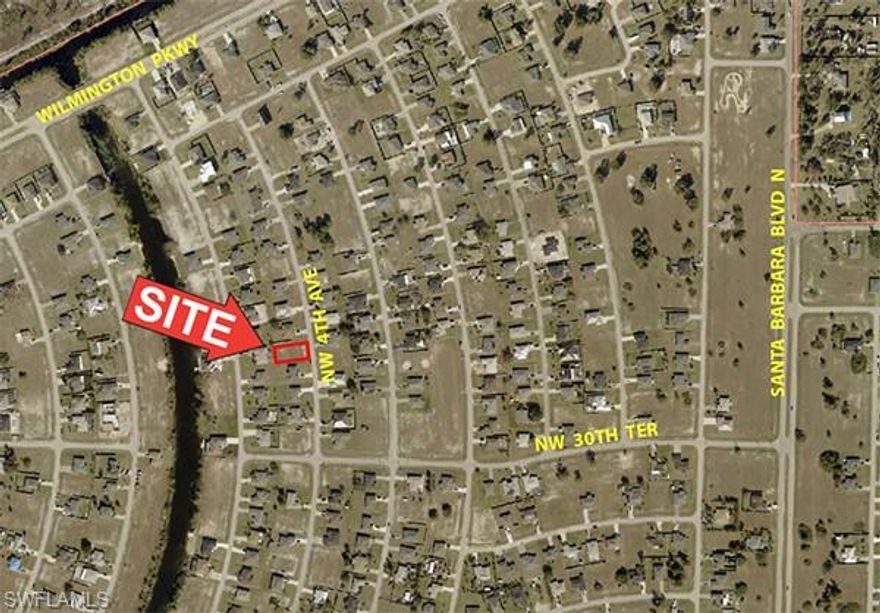 Nice NW Cape Coral lot available for your dream home.  Many new homes in the area.  Quick access to Santa Barbara Blvd.