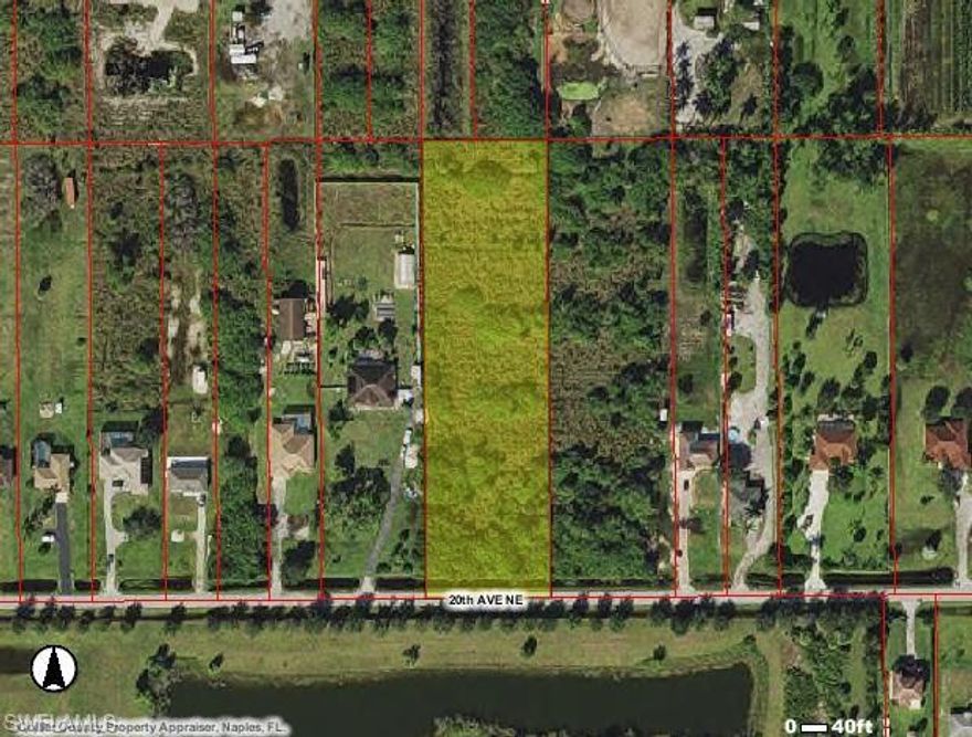 Per the attached wetland survey, 2.31 acres are uplands. Nice large lot on a beautiful dead end street, and only one block from Sabal Palm Elementary School / Cypress Palm Middle School. Short distance to shopping.
