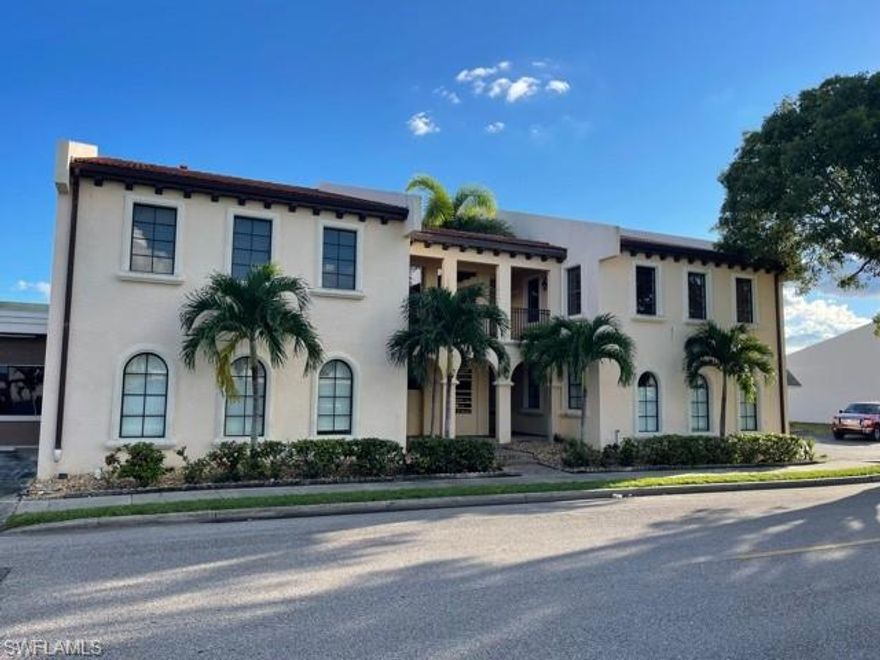 This multi tenant building is located in Downtown Cape Coral. Enjoy this upstairs unit with, easy access, high ceilings and plenty of natural light. Perfect office space for a small business looking to appear professional in this nice building. This unit is move in ready and features separate office spaces for privacy.