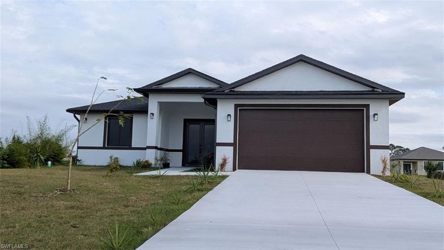 Welcome to your new home in LaBelle, FL! This modern and stunning residence has been thoughtfully designed with both comfort and style in mind. Featuring 3 bed/ 2 baths, this beauty offers 1,491 sqft of living space and a total area of 2,092 sqft. Step inside and be greeted by soaring ceilings and recessed lighting that create a bright, airy atmosphere, making every room feel spacious and inviting. The chef-inspired kitchen is the heart of the home, showcasing elegant quartz countertops and energy-efficient stainless-steel appliances—a perfect blend of sophistication and sustainability.

Enjoy the convenience of an attached 2-car garage, providing ample room for vehicles as well as additional storage. Designed to deliver both privacy and comfort, this home offers the tranquil lifestyle you’ve been dreaming of.  Discover the perfect balance of modern living and serene surroundings—schedule your private tour today and experience it for yourself!