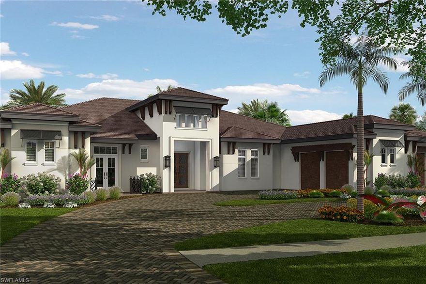 Recently completed and beautifully designed, this sprawling one level retreat is nestled right in the heart of Pelican Bay. The thoughtful floor plan was inspired by indoor-outdoor living providing impressive floor to ceiling pocketing doors leading from the gracious covered lanai through to the chef’s kitchen complete with two islands, butler’s pantry and wet bar. Guests will feel right at home with the privacy of the en-suite split bedrooms while being able to relax in the casual outdoor living space with the modern lap pool framed by fire features, classic stone decking and two-way gas fireplace perfectly setting the tone. Encompassing a serene master suite, 4 spacious guest bedrooms, dual offices and a 4-car garage, there is no luxury left to be desired. Pelican Bay amenities include private beach clubs with Gulf-side dining, fitness and wellness center, tremendous tennis facilities, optional membership to the Club Pelican Bay golf club and so much more.