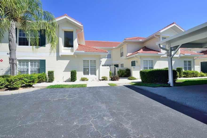 Available for March and/or April 2027. Gorgeous 1st floor Lake View condo in Naples! This 2 bedroom / 2 bath property has one covered parking space and a second space for guests. Carlton Lakes is a charming gated community in North Naples with a great assortment of amenities. Guests enjoy the community pool, tennis courts, club house, and numerous social activities. Lakeview at Carlton Lakes is perfectly situated just west of I-75 near the intersection of Immokalee Road and Livingston. Carlton Lakes is only a 15min drive to Vanderbilt Beach and some of the best restaurants and shopping at Mercato shops.