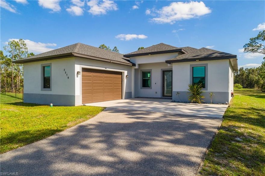SELLER OFFERING $5,000 SELLER CONTRIBUTION TOWARDS BUYERS CLOSING COSTS


Welcome to your slice of paradise in Naples! Built in 2021, this beautifully maintained 3-bedroom, 2-bath home sits on an expansive 1.14-acre cleared lot, offering the perfect blend of modern comfort and outdoor living.

Step inside to discover a thoughtfully designed layout with plenty of natural light and contemporary finishes throughout. The home is equipped with hurricane impact windows and doors, providing both peace of mind and energy efficiency. A reverse osmosis water filtration system ensures high-quality water for your household, while a new washer and dryer add everyday convenience.

Enjoy Florida living at its finest in the screened-in lanai—ideal for relaxing or entertaining guests. The spacious backyard features a cozy fire pit, exterior decorative lighting, and plenty of room to design your dream pool or outdoor oasis. A Wi-Fi-enabled sprinkler system helps keep the lush grounds looking their best with ease.

Perfectly situated near schools, shopping centers, and restaurants, this property combines privacy with accessibility.

As an added bonus, the seller is offering a $5,000 contribution toward the buyer’s closing costs.

Don’t miss the opportunity to own this move-in-ready home with room to grow in one of Naples’ most desirable areas!