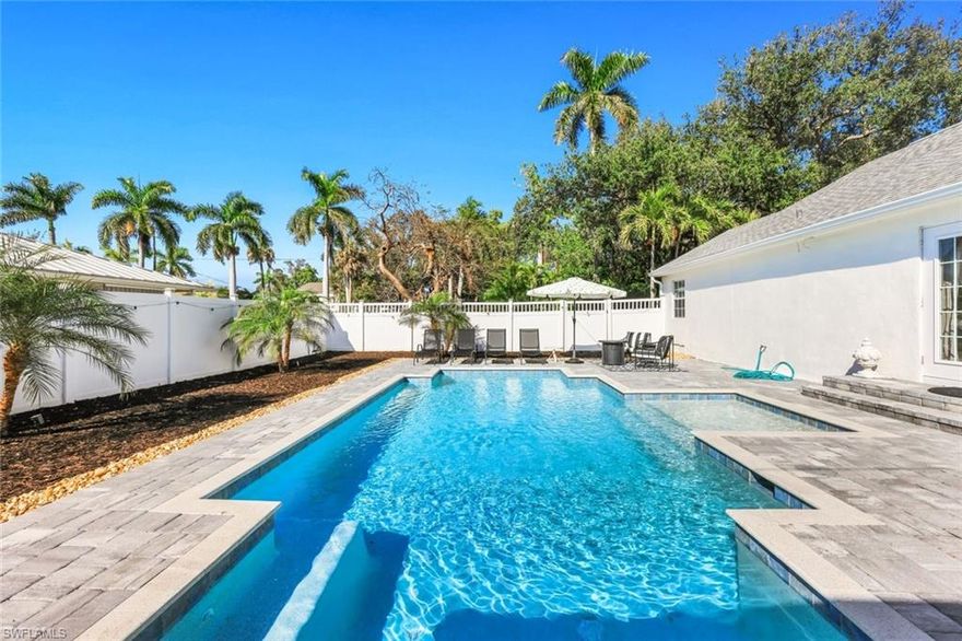 NEED THAT EXTRA EXTENDED FAMILY SUITE? Quintessential 1947 McGregor home blending historic charm with modern upgrades on over 2/3 acres. This saltwater heated pool property offers two primary suites and a 3rd en-suite bedroom, a private office/den, and formal dining with French doors opening to a beautiful oversized pool and large pavered courtyard. The formal living room features a fireplace and access to a columned front porch overlooking lush landscaping. Renovated island kitchen (2023) includes new cabinetry, quartz countertops, and new appliances. Refinished original wood floors highlight the home’s vintage character. Spacious primary suite with a large walk-in closet. Unique full-size walk-in vault/workroom adds exceptional security or flex space. Major updates: updated secondary Primary Suite bathroom with tub/shower combo, new cabinetry and quartz countertop, new roof & gutters (2024), two new AC systems (2023), plumbing repipe, updated electrical panel, hot water heater (2024), full-house water softener, and detached 2-car garage. Rare McGregor estate opportunity.