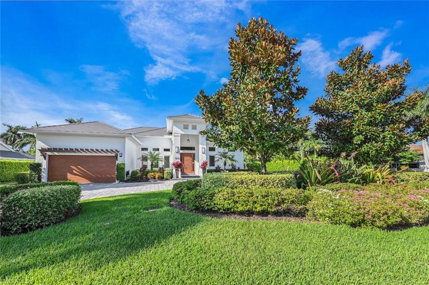 Welcome to prestigious Park Shore in Naples, Florida! This beautiful, newly renovated home went unscathed by Hurricane Ian. Sitting on a generous size lot in the sub community of Point West, one enters this exquisite home though tall mahogany doors into an open floor concept with soaring ceilings, clean lines, and contemporary lighting. Upgrades throughout. 700 Park Shore Dr. offers 3 ensuite bedrooms, each generously sized for optimum privacy.  The circular driveway allows for easy access from both directions of Park Shore Dr. This low HOA Point West exclusive neighborhood of 16 homes offers beautifully landscaped gardens, friendly neighbors, and social gatherings at the community pool/park area. Find yourself relaxing for an afternoon swim in the generous size pool, only 50 steps away! This noise resistant contemporary home is equip with new Hurricane protection windows, doors, electric shutters, and blinds. Exclusive to Park Shore residents and guests is a Private Beach access. Boat docks available for purchase. A comfortable house that will definitely say, "Welcome home!".